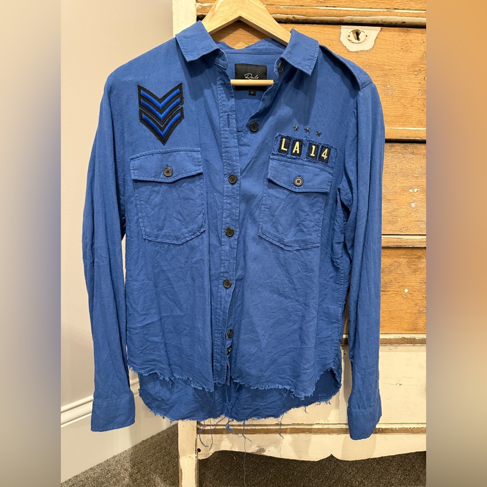 Rails Blue Button Down Shirt